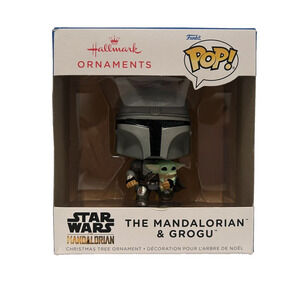 NEW Hallmark The Mandalorian & Grogu Christmas Ornament Funko Pop